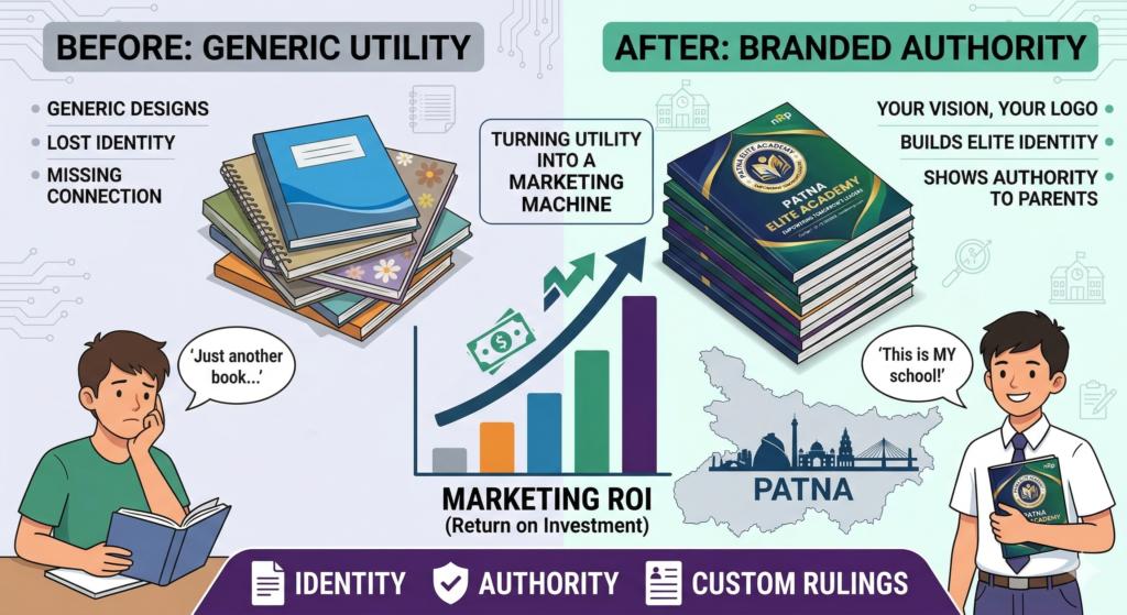 BEFORE: GENERIC UTILITY vs. AFTER: BRANDED AUTHORITY